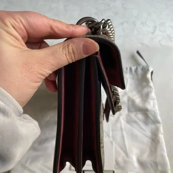 Gucci Supreme Monogram Blooms small Dionysus Bag Beige - Picture 5 of 6